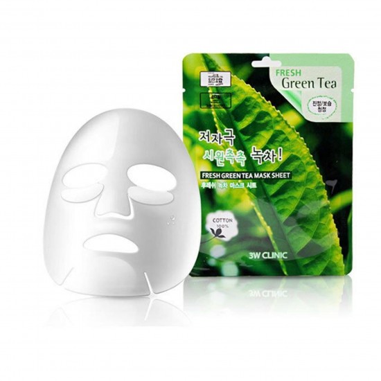 3W CLINIC - Fresh Green Tea Mask Sheet 23g