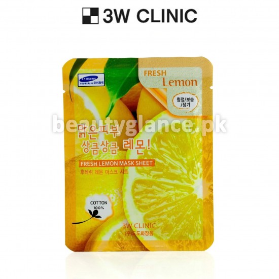 3W Clinic - Fresh Lemon Mask Sheet 23g