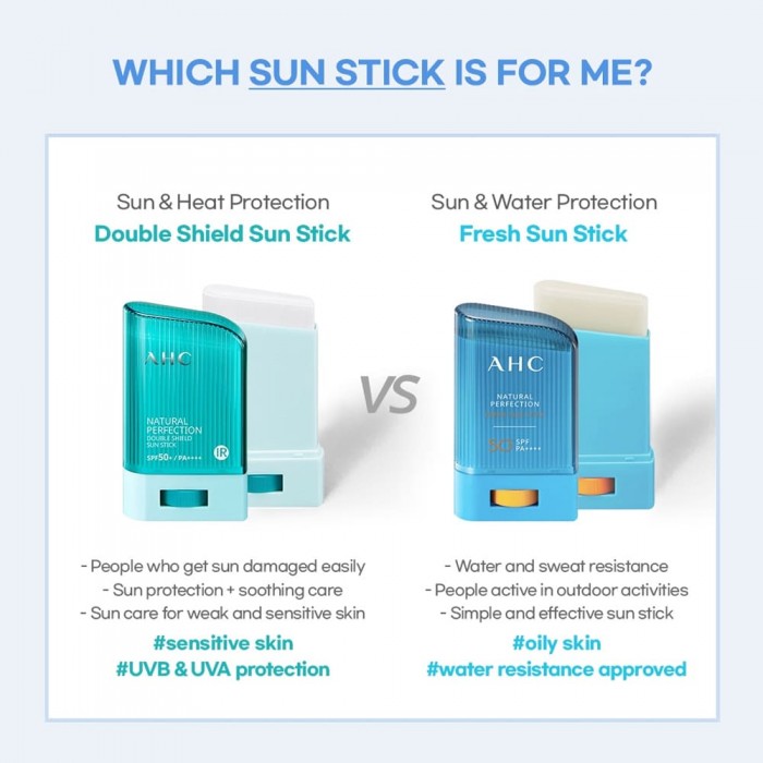 AHC - Natural Perfection Double Shield Sun Stick 14g