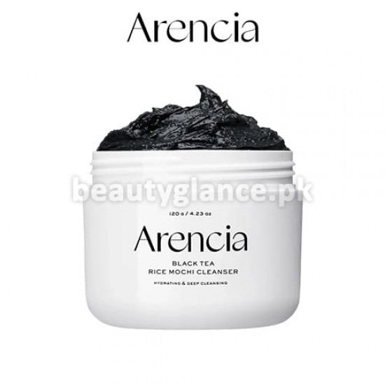 Arencia - Black Tea Rice Mochi Cleanser 120g
