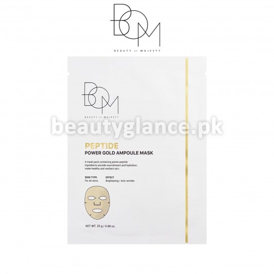 BEAUTY OF MAJESTY - Peptide Power Gold Ampoule Mask 25g