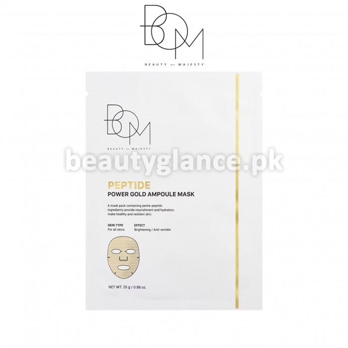 BEAUTY OF MAJESTY - Peptide Power Gold Ampoule Mask 25g