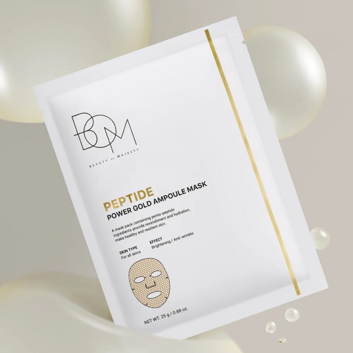 BEAUTY OF MAJESTY - Peptide Power Gold Ampoule Mask 25g