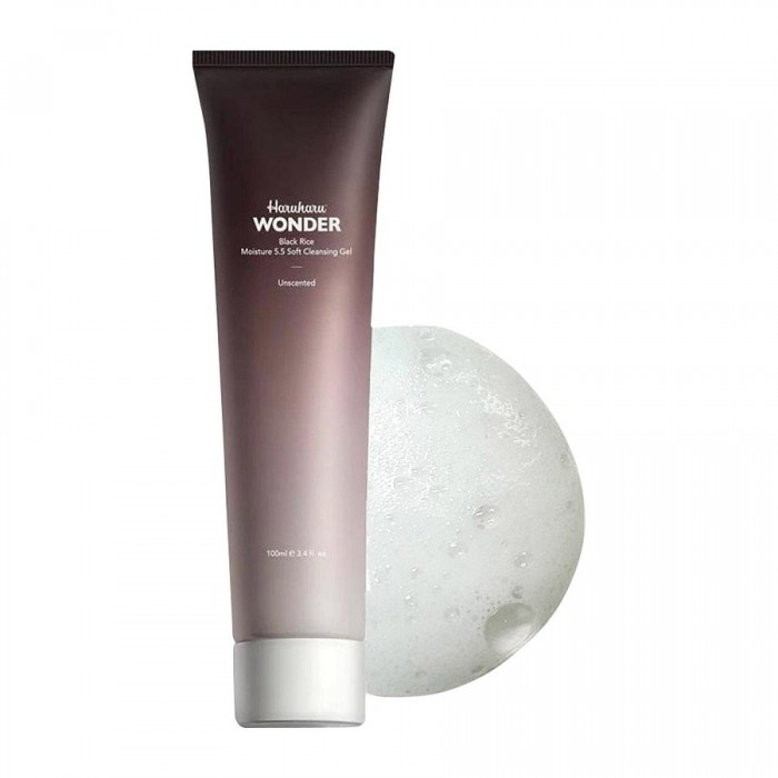 HARU HARU - Wonder Black Rice Moisture 5.5 Soft Cleansing Gel (Unscented)