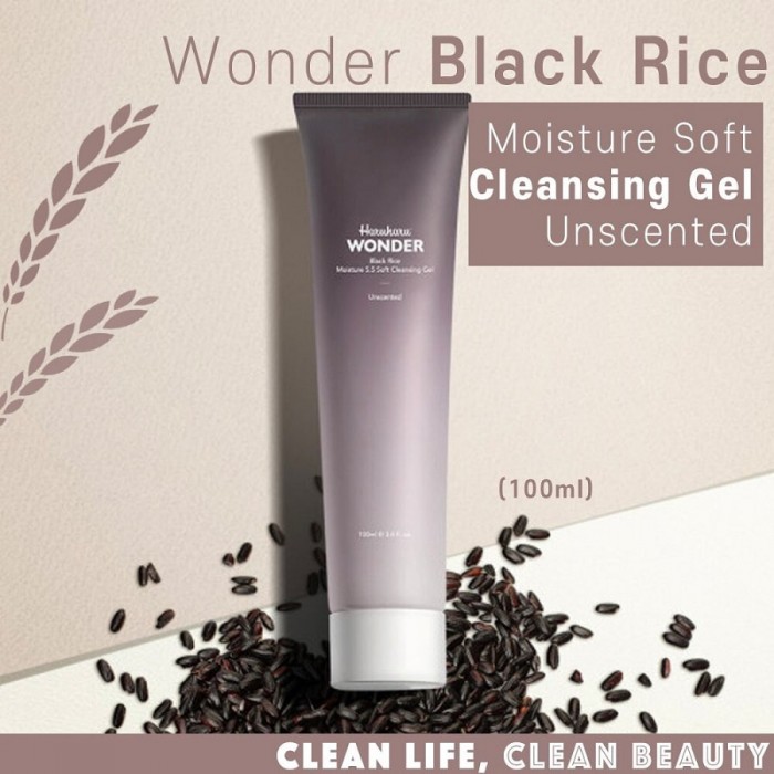 HARU HARU - Wonder Black Rice Moisture 5.5 Soft Cleansing Gel (Unscented)