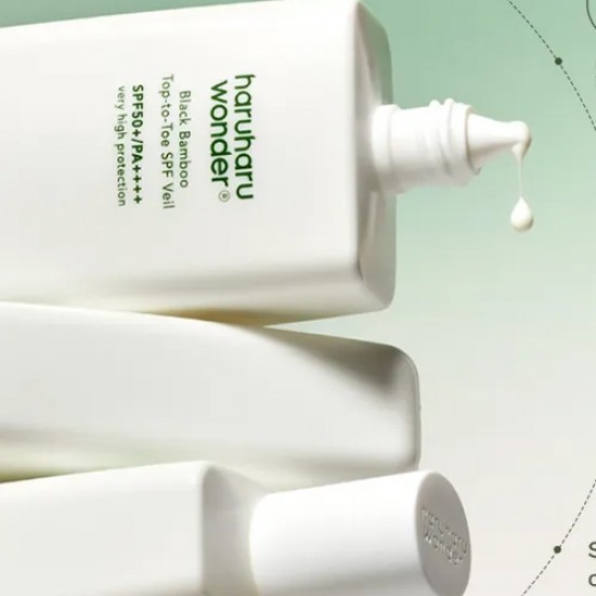 HARU HARU - black bamboo top to toe SPF veil 100ml
