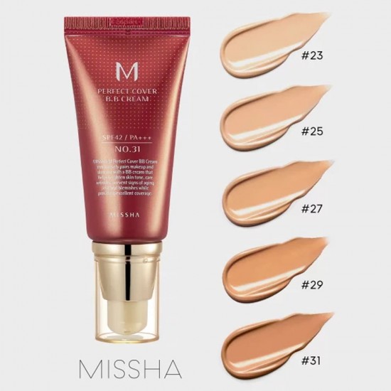 MISSHA - M Perfect Cover BB Cream Golden Beige No. 31 50g