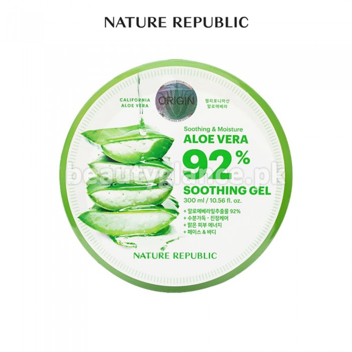 NATURE REPUBLIC - Soothing & Moisture Aloe Vera 92 Soothing Gel 300g