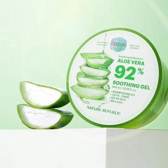 NATURE REPUBLIC - Soothing & Moisture Aloe Vera 92 Soothing Gel 300g