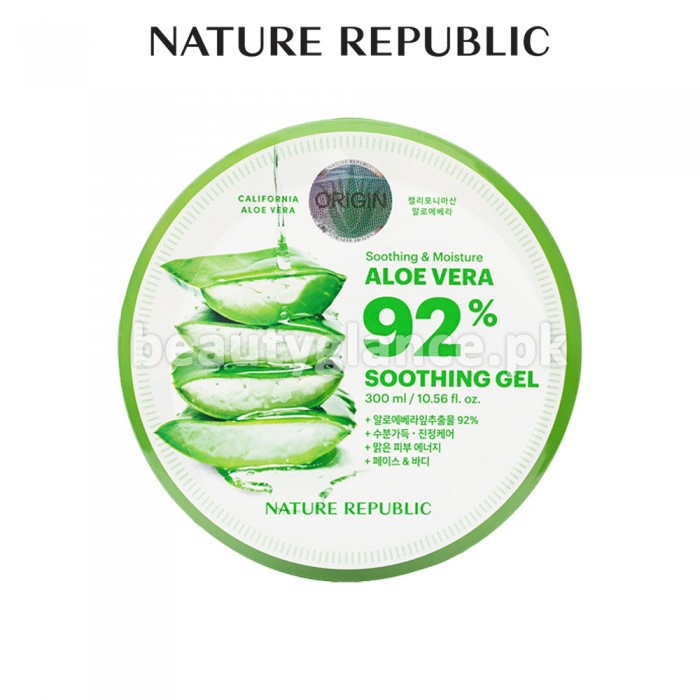 NATURE REPUBLIC - Soothing & Moisture Aloe Vera 92 Soothing Gel 300g