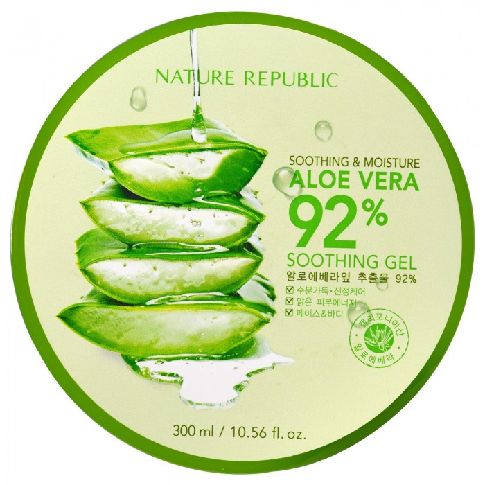 NATURE REPUBLIC - Soothing & Moisture Aloe Vera 92 Soothing Gel 300g