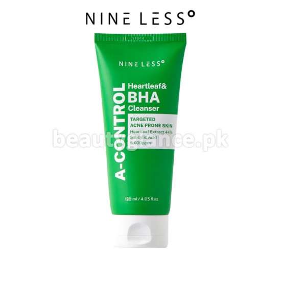 NINELESS - A Control Heartleaf & BHA Cleanser 120ml