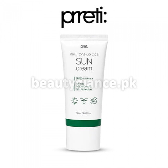 PRRETI - Daily Tone-up Cica Sun Cream 50ml