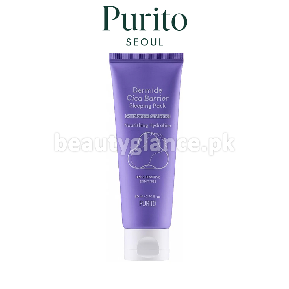 PURITO Dermide Cica Barrier Sleeping Pack – Beruhigende Nachtcreme Mit Ceramiden & Hyaluron