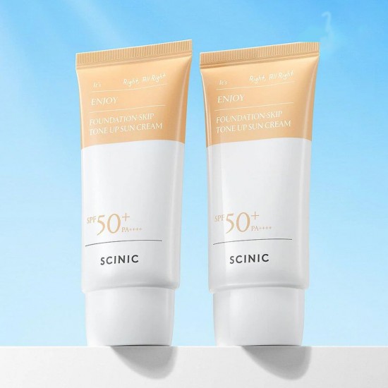 SCINIC - Enjoy Foundation-Skip Tone Up Sun Cream SPF 50