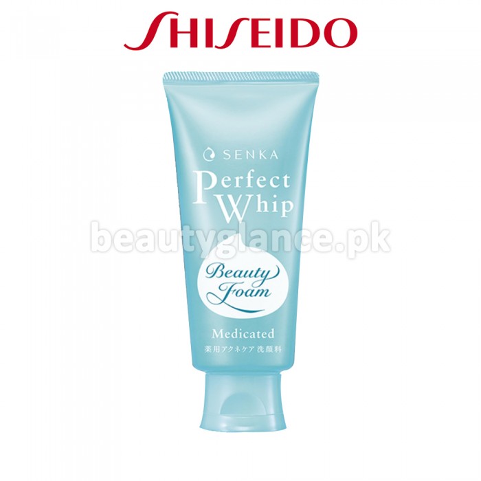 SHISEIDO - Senka Perfect Whip Medicated Face Wash  120g