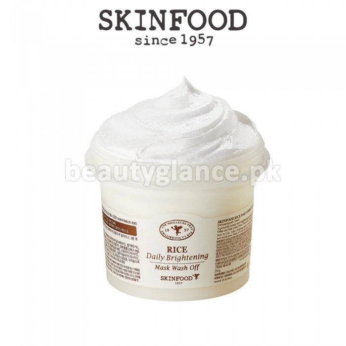 SKINFOOD - Rice Daily Brightening Mask Wash Off 210g