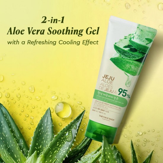 THE FACE SHOP - Jeju Aloe Fresh Soothing Gel 95% 300ml