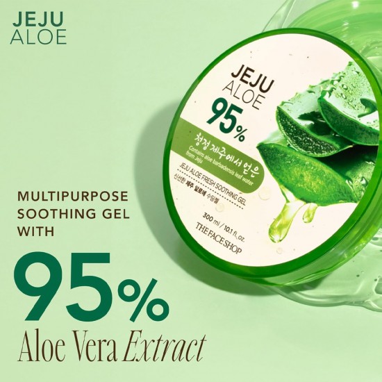 THE FACE SHOP - Jeju Aloe Fresh Soothing Gel 300ml