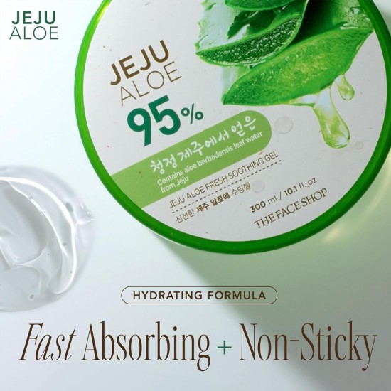 THE FACE SHOP - Jeju Aloe Fresh Soothing Gel 300ml