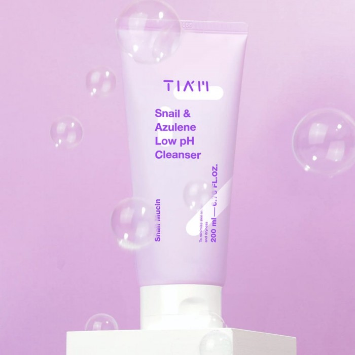 TIAM - Snail and Azulene Low pH Cleanser 200ml