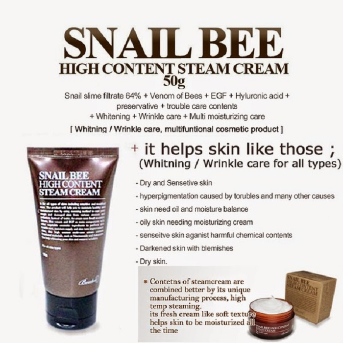 BENTON - Snail Bee High Content Steam Cream 50G