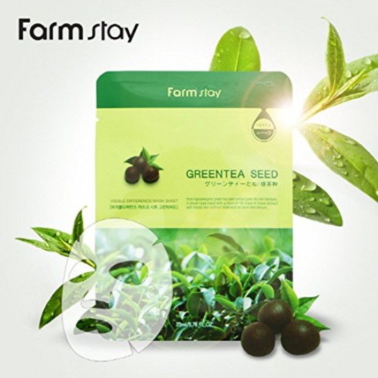 FARM STAY - Visible Difference Mask Sheet Greentea Seed FARM STAY - Visible Difference Mask Sheet Greentea Seed